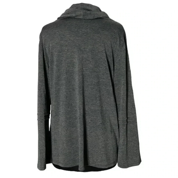 Michael Tyler Turtleneck Cowl Neck Long Sleeve Charcoal Soft Sweater Size XL - Picture 3 of 5